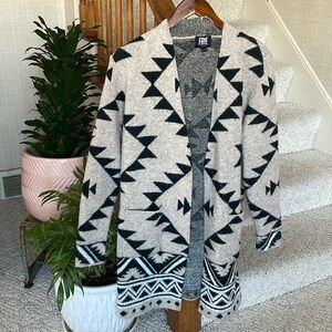 Frye Cozy Boho Tribal Cardigan
